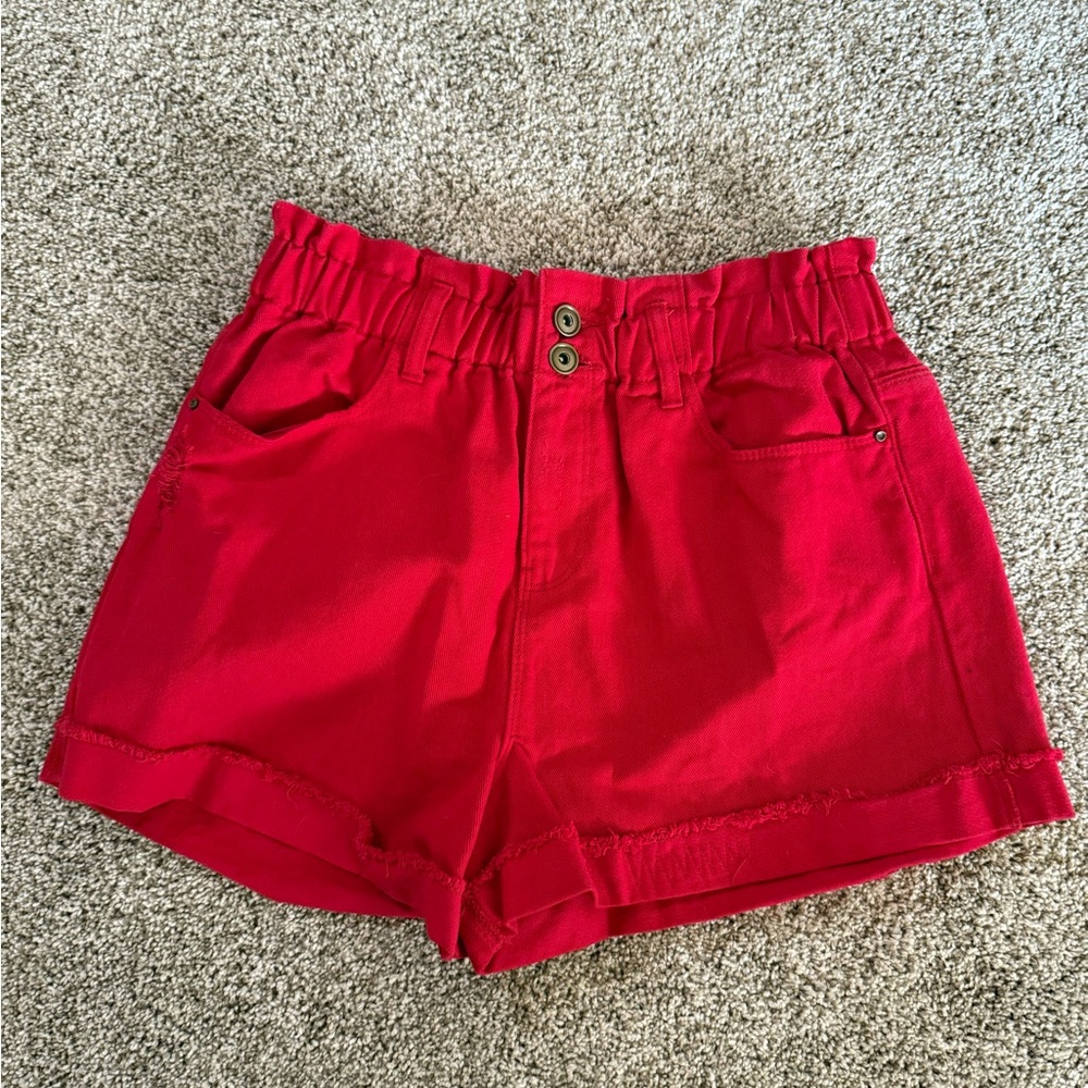 a loves a Red Women's Shorts